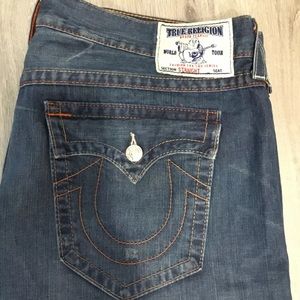 True Religion Ricky Super T 44x33 Straight Jeans
